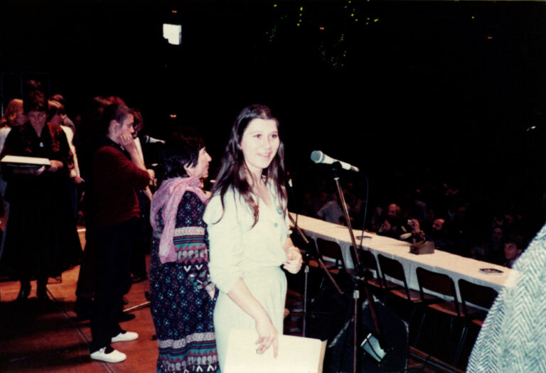 Dortmunder Westfalenhalle, 21. November 1981 – Eva Mattes bei den Proben