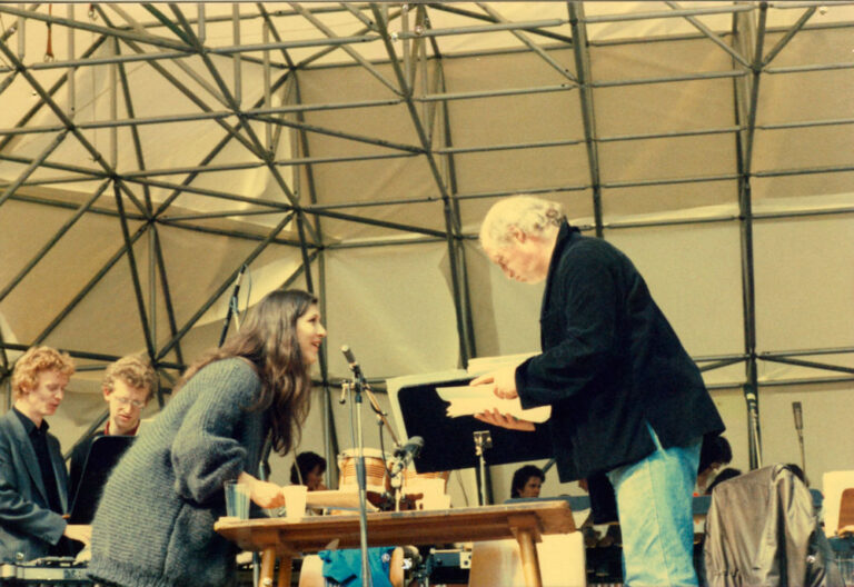 Probe im Stadtpark 12. Mai 1985, Eva Mattes und Ulrich Wildgruber