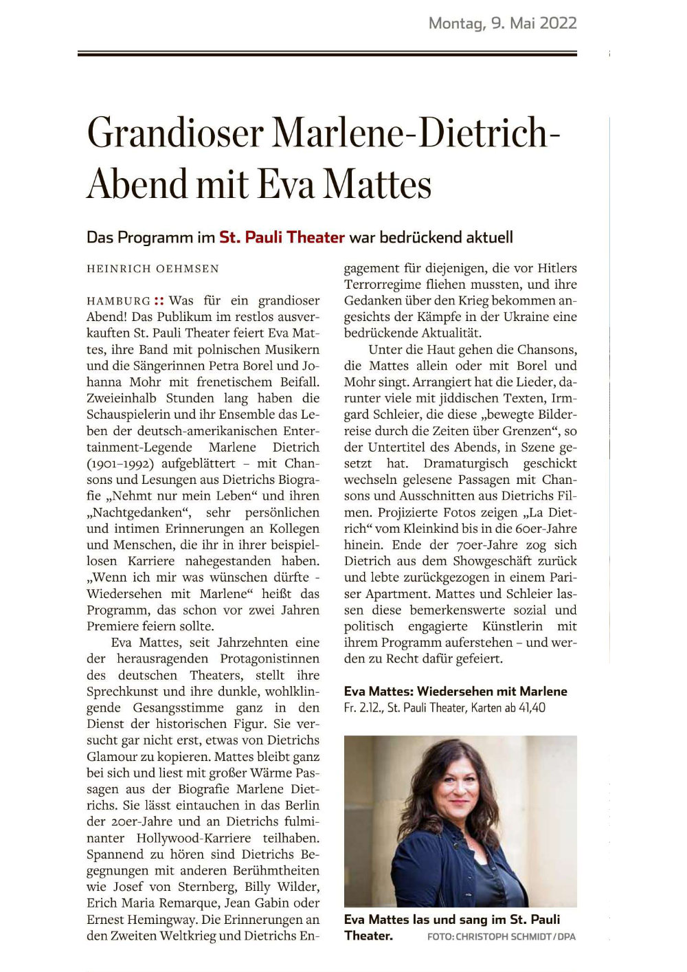 HamburgerAbendblatt_Nachbericht_Marlene_Dietrich_Abend_2022_05_09